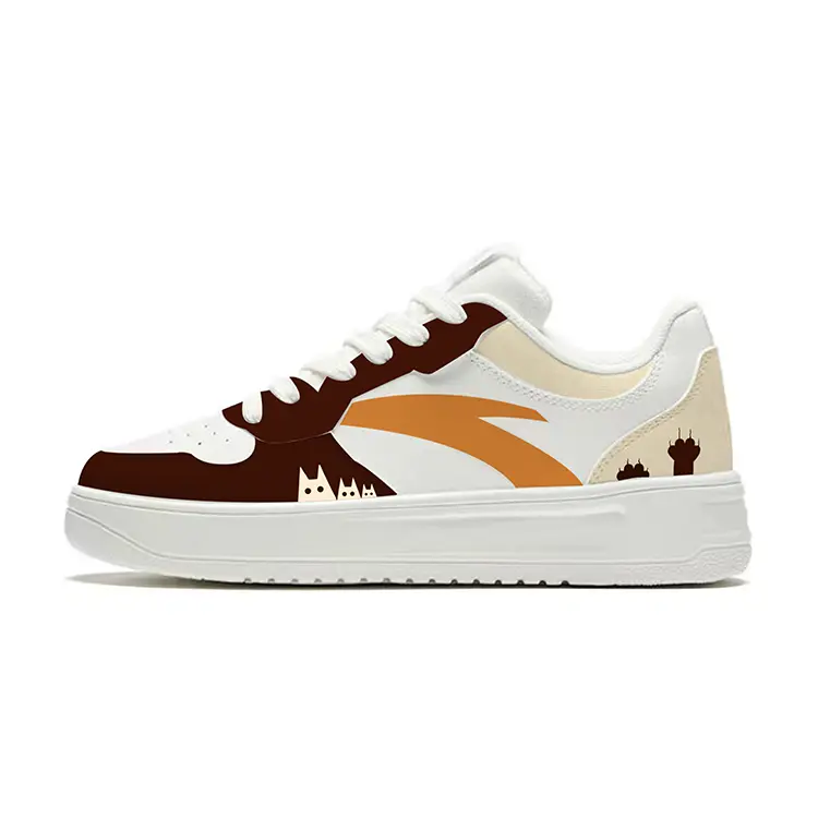 ANTA Кроссовки для скейтбординга Life Collection с противоскользящим покрытием, износостойкие, мужские, белые, коричневые
ANTA Кроссовки для скейтбординга Life Collection с противоскользящим покрытием, износостойкие, мужские, белые, коричневые