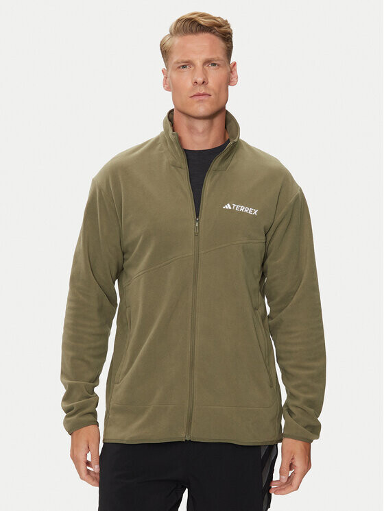 Флисовая куртка стандартного кроя Adidas, зеленый
Флисовая куртка стандартного кроя Adidas, зеленый