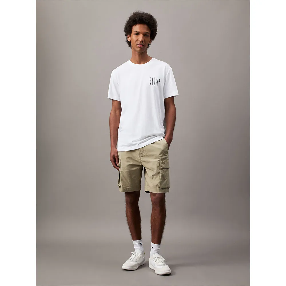 Шорты Calvin Klein Jeans Washed cargo, бежевый 
Шорты Calvin Klein Jeans Washed cargo, бежевый