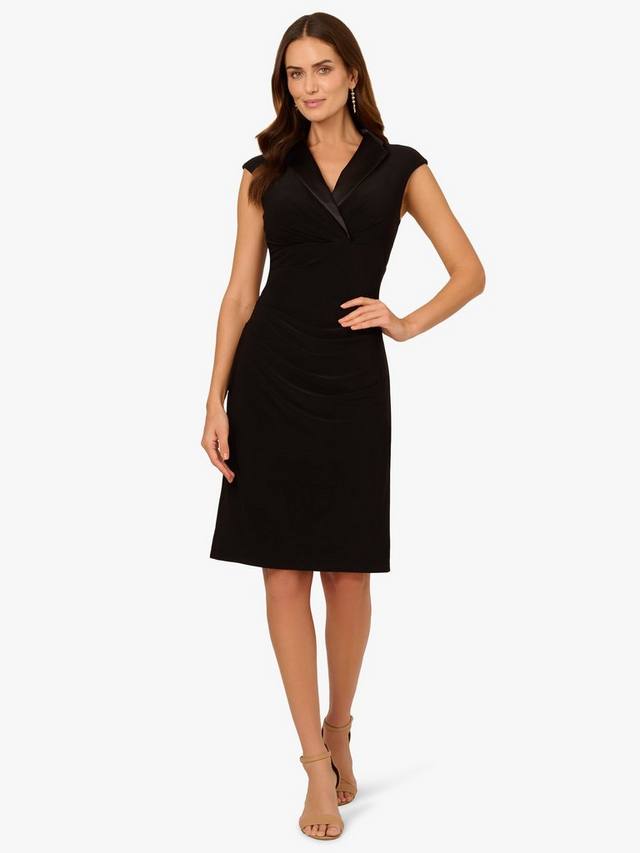 Платье-смокинг из джерси Adrianna Papell, черный
Платье-смокинг из джерси Adrianna Papell, черный