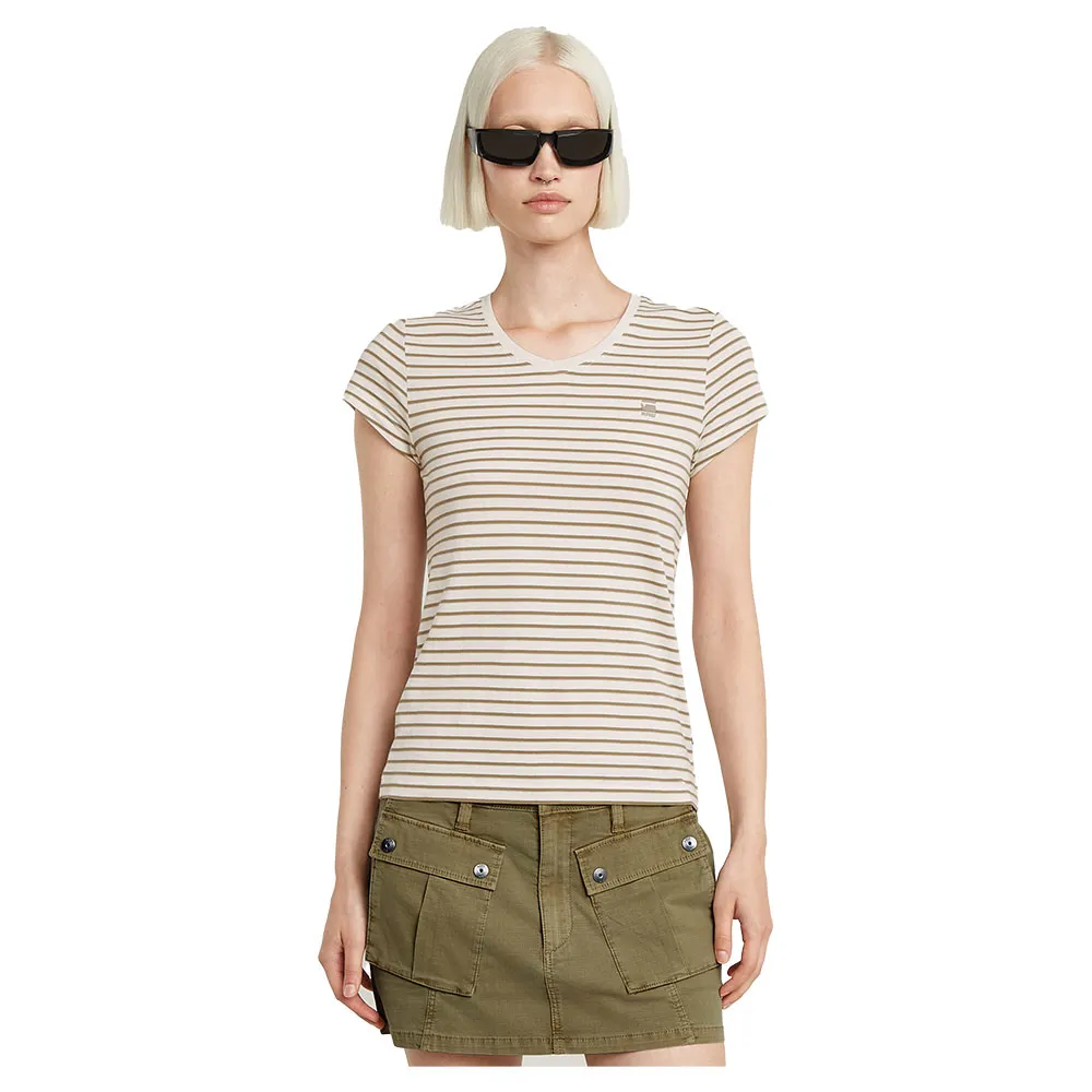 Футболка G-Star Stripe Eyben Slim 2.0 short sleeve v neck, бежевый
Футболка G-Star Stripe Eyben Slim 2.0 short sleeve v neck, бежевый