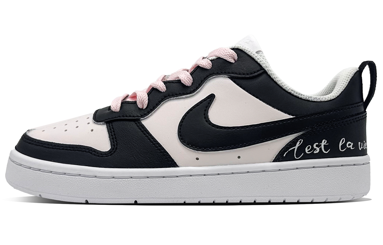 Nike Court Borough Black Sugar Cream Кожаные Устойчивые к истиранию Дышащие Низкие Детские Скейтбординг кроссовки Black
Nike Court Borough Black Sugar Cream Кожаные Устойчивые к истиранию Дышащие Низкие Детские Скейтбординг кроссовки Black