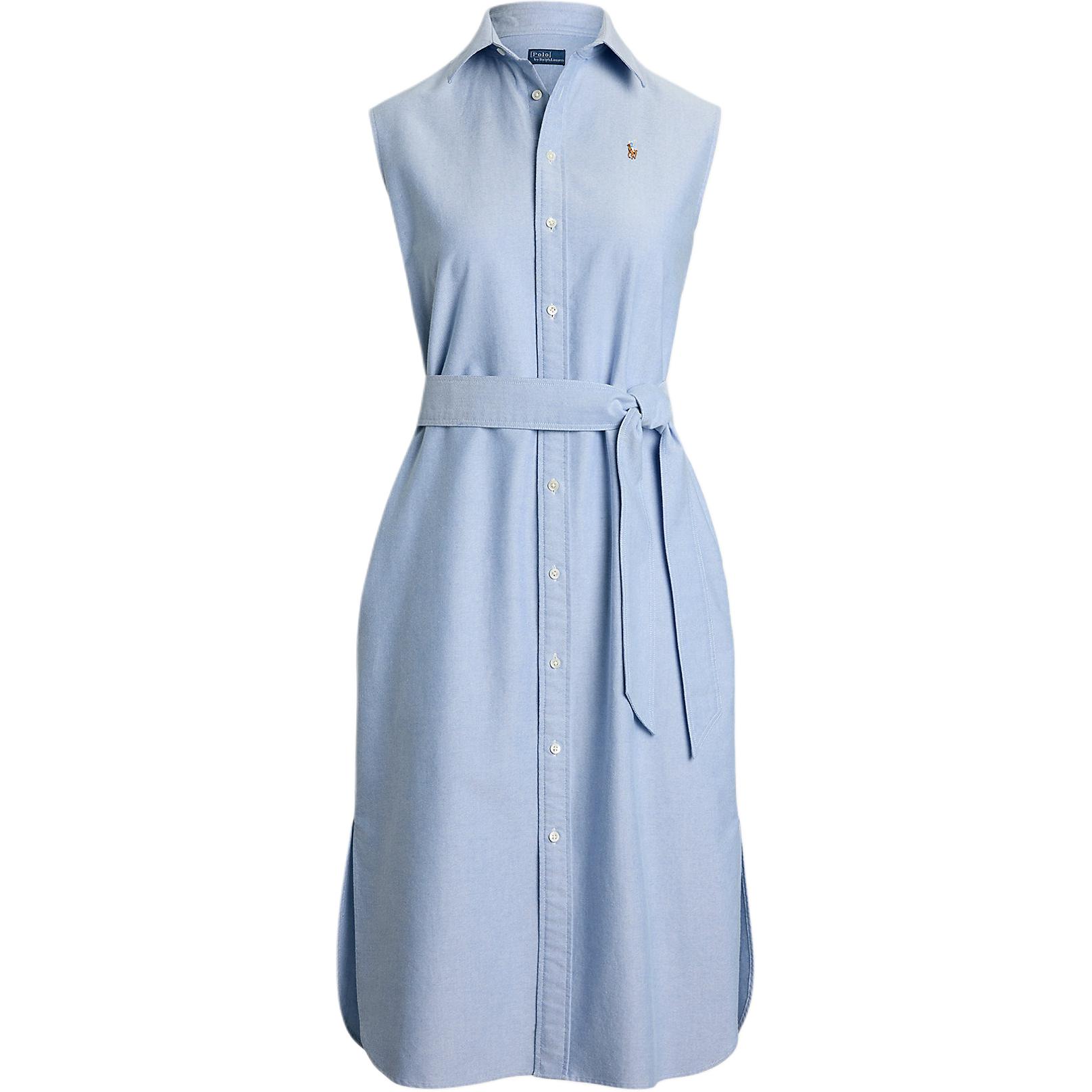 Polo Ralph Lauren Бельтид оксфорд платье-рубашка миди без рукавов
Polo Ralph Lauren Бельтид оксфорд платье-рубашка миди без рукавов