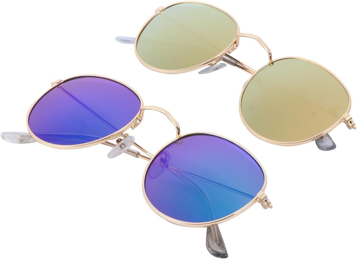 2 ретро-солнцезащитные очки в круглой оправе с цветной металлической пленкой для женщин и мужчин, винтажные пляжные очки с защитой от УФ-излучения, легкие летние солнцезащитные очки Abaodam, Assorted color - It is made of
2 ретро-солнцезащитные очки в круглой оправе с цветной металлической пленкой для женщин и мужчин, винтажные пляжные очки с защитой от УФ-излучения, легкие летние солнцезащитные очки Abaodam, Assorted color - It is made of