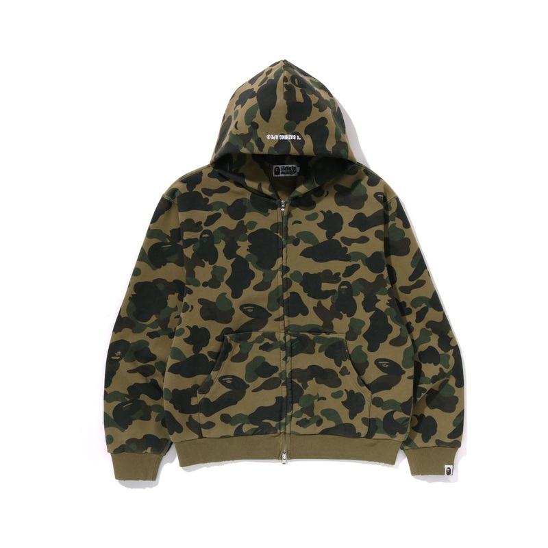 Камуфляжная толстовка с молнией A BATHING APE, зеленый
Камуфляжная толстовка с молнией A BATHING APE, зеленый