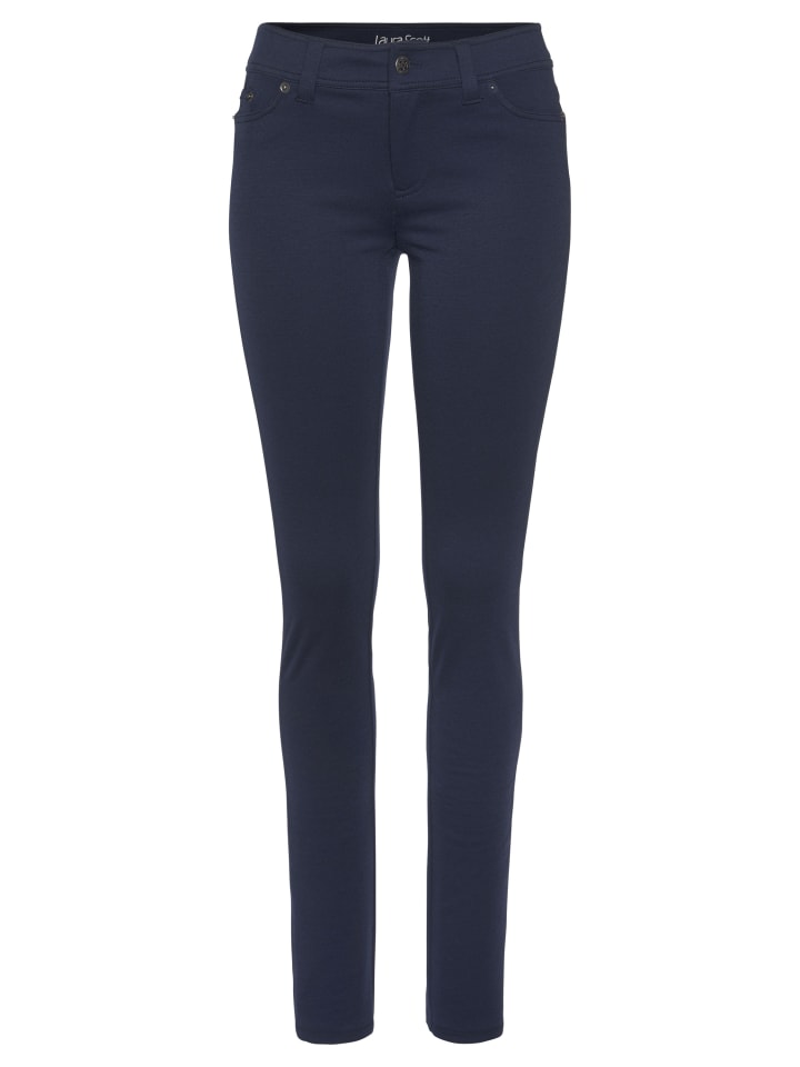 Laura Scott Трикотажные брюки темно-синего цвета
Laura Scott Трикотажные брюки темно-синего цвета