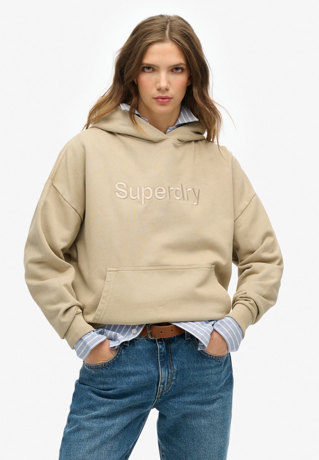 Толстовка с капюшоном EMBROIDERED CORE LOGO RELAXED - Sweatshirt Superdry, бежевый
Толстовка с капюшоном EMBROIDERED CORE LOGO RELAXED - Sweatshirt Superdry, бежевый