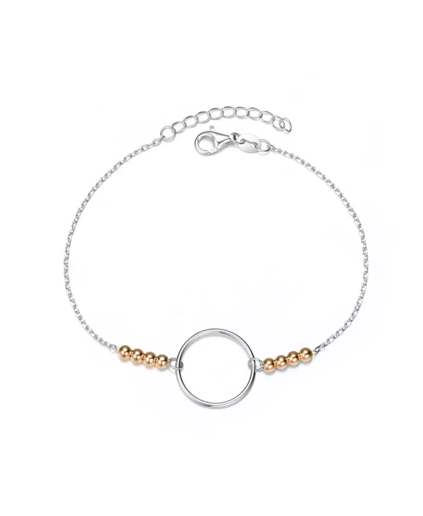 Элегантный двухцветный браслет-гало из стерлингового серебра Genevive, rose
Элегантный двухцветный браслет-гало из стерлингового серебра Genevive, rose