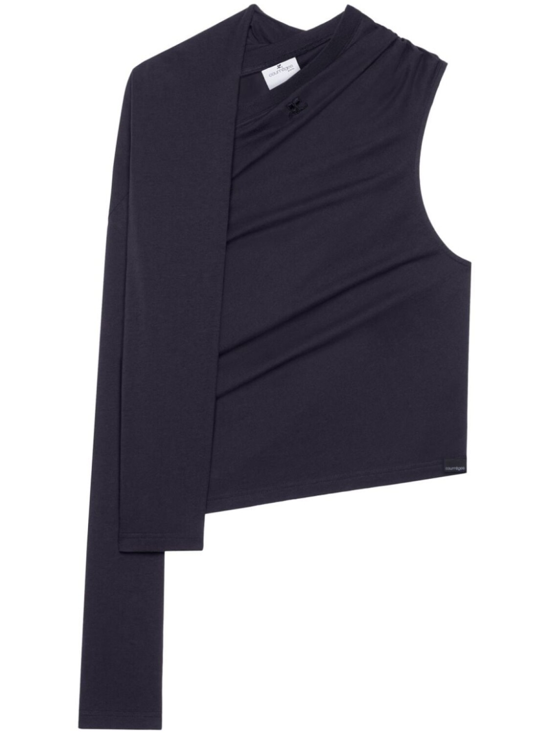 Courrèges футболка асимметричного кроя с открытыми плечами, черный
Courrèges футболка асимметричного кроя с открытыми плечами, черный