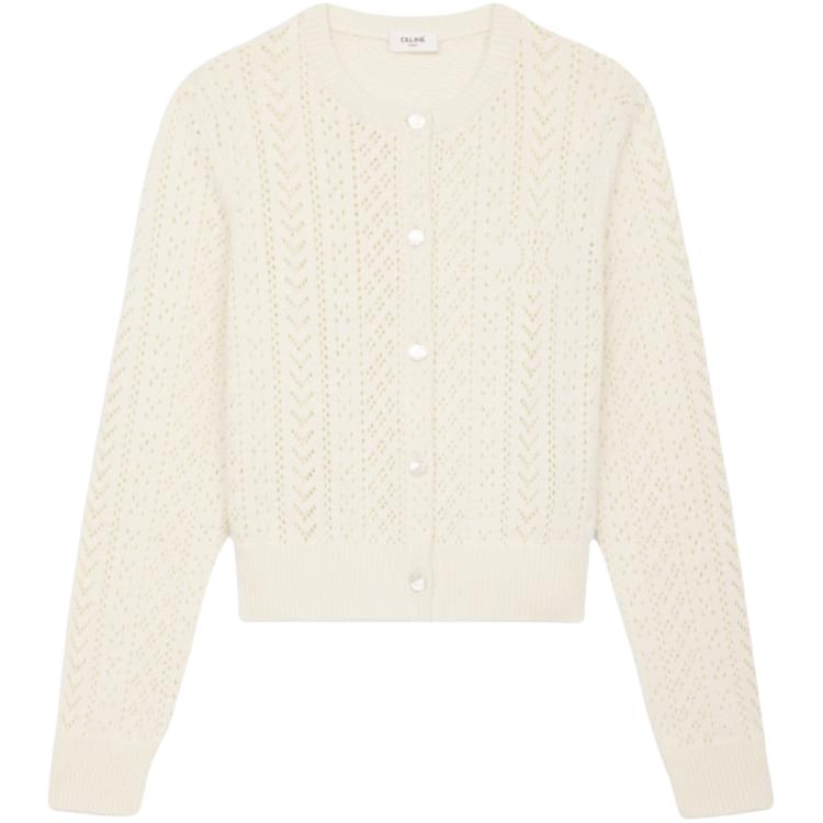 CELINE SS25 Вязаный свитер Women's Ecru
CELINE SS25 Вязаный свитер Women's Ecru