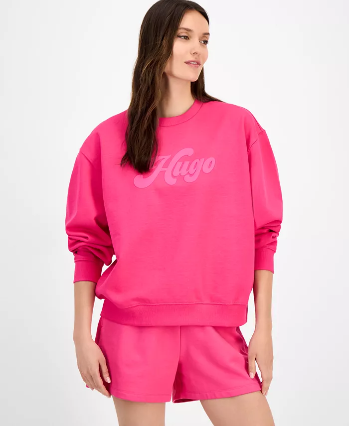 Женская толстовка с логотипом HUGO, розовый
Женская толстовка с логотипом HUGO, розовый