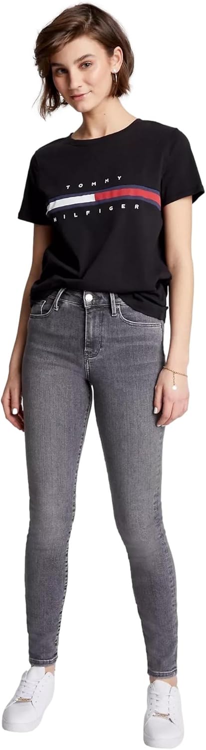 Женская футболка с полосатым логотипом Tommy Hilfiger, Embroidered-Flag Dark Sable Black, Черный, Женская футболка с полосатым логотипом Tommy Hilfiger, Embroidered-Flag Dark Sable Black
Женская футболка с полосатым логотипом Tommy Hilfiger, Embroidered-Flag Dark Sable Black, Черный, Женская футболка с полосатым логотипом Tommy Hilfiger, Embroidered-Flag Dark Sable Black