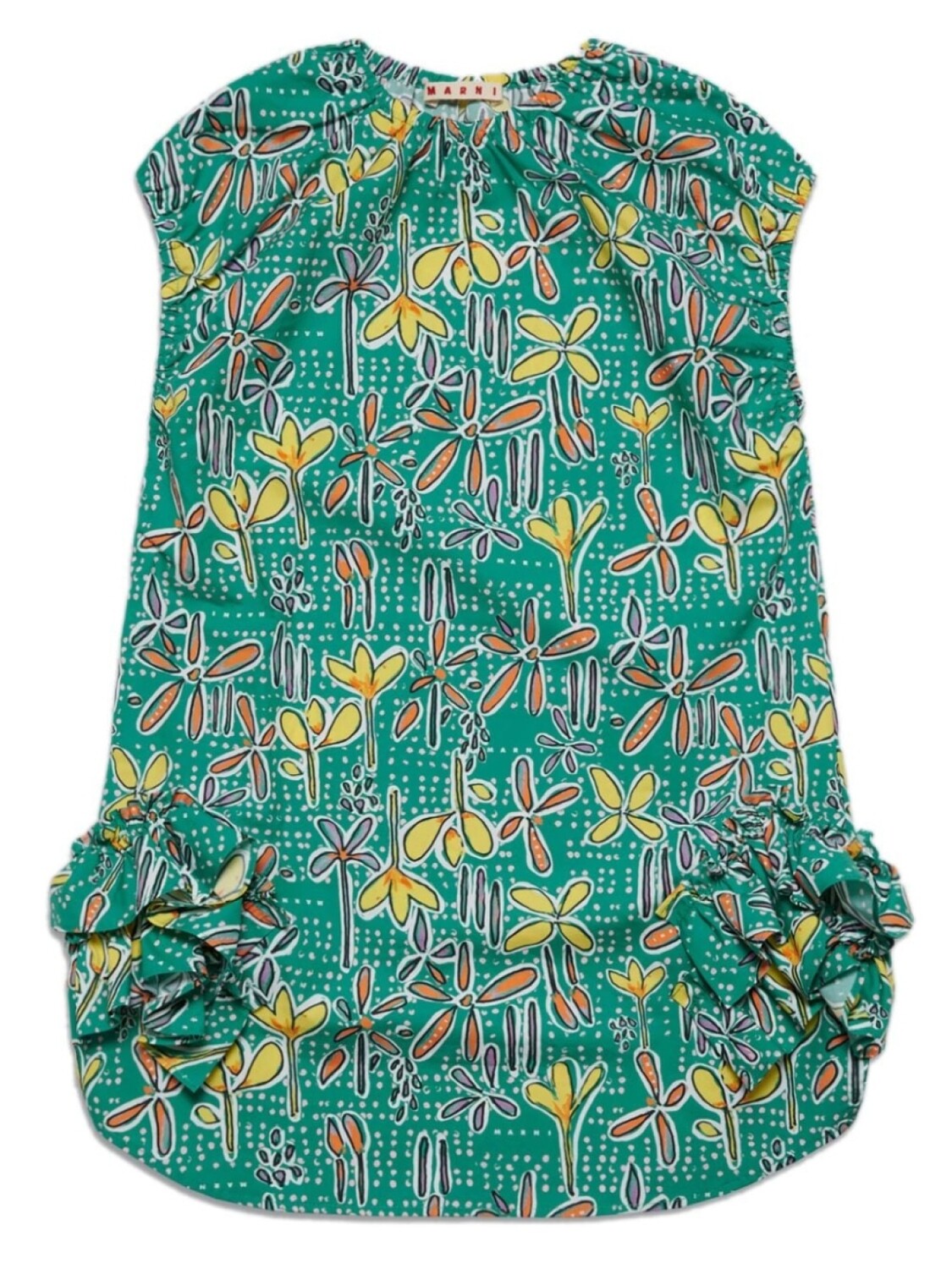 Marni платье с оборками, зеленый
Marni платье с оборками, зеленый