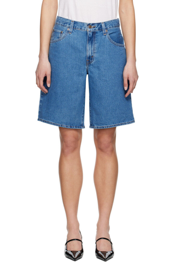 Синие мешковатые джинсовые шорты Dad Levi's
Синие мешковатые джинсовые шорты Dad Levi's