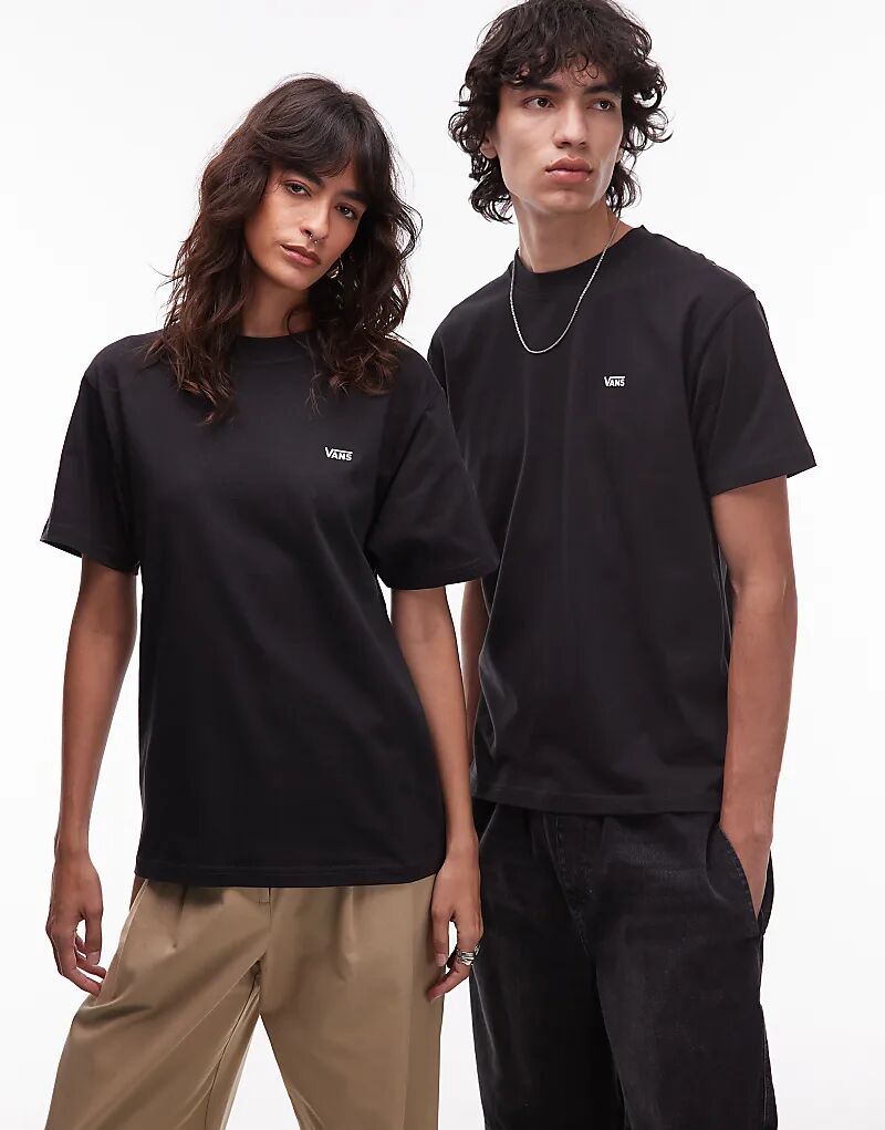 Футболка Vans с логотипом на левой груди, классического кроя, черного цвета
Футболка Vans с логотипом на левой груди, классического кроя, черного цвета