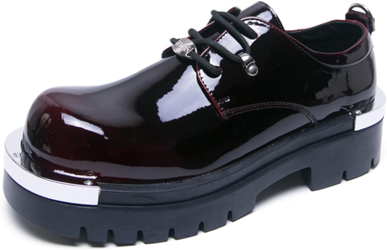 Мужские оксфорды из лакированной кожи на шнуровке с массивным каблуком, платформой и круглым носком, классические туфли для свадеб, офисных вечеринок и официальных мероприятий Psieicwm, красный
Мужские оксфорды из лакированной кожи на шнуровке с массивным каблуком, платформой и круглым носком, классические туфли для свадеб, офисных вечеринок и официальных мероприятий Psieicwm, красный