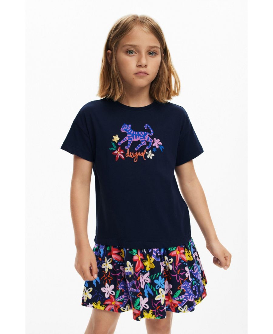 Детское короткое платье с принтом Desigual, Navy blue
Детское короткое платье с принтом Desigual, Navy blue