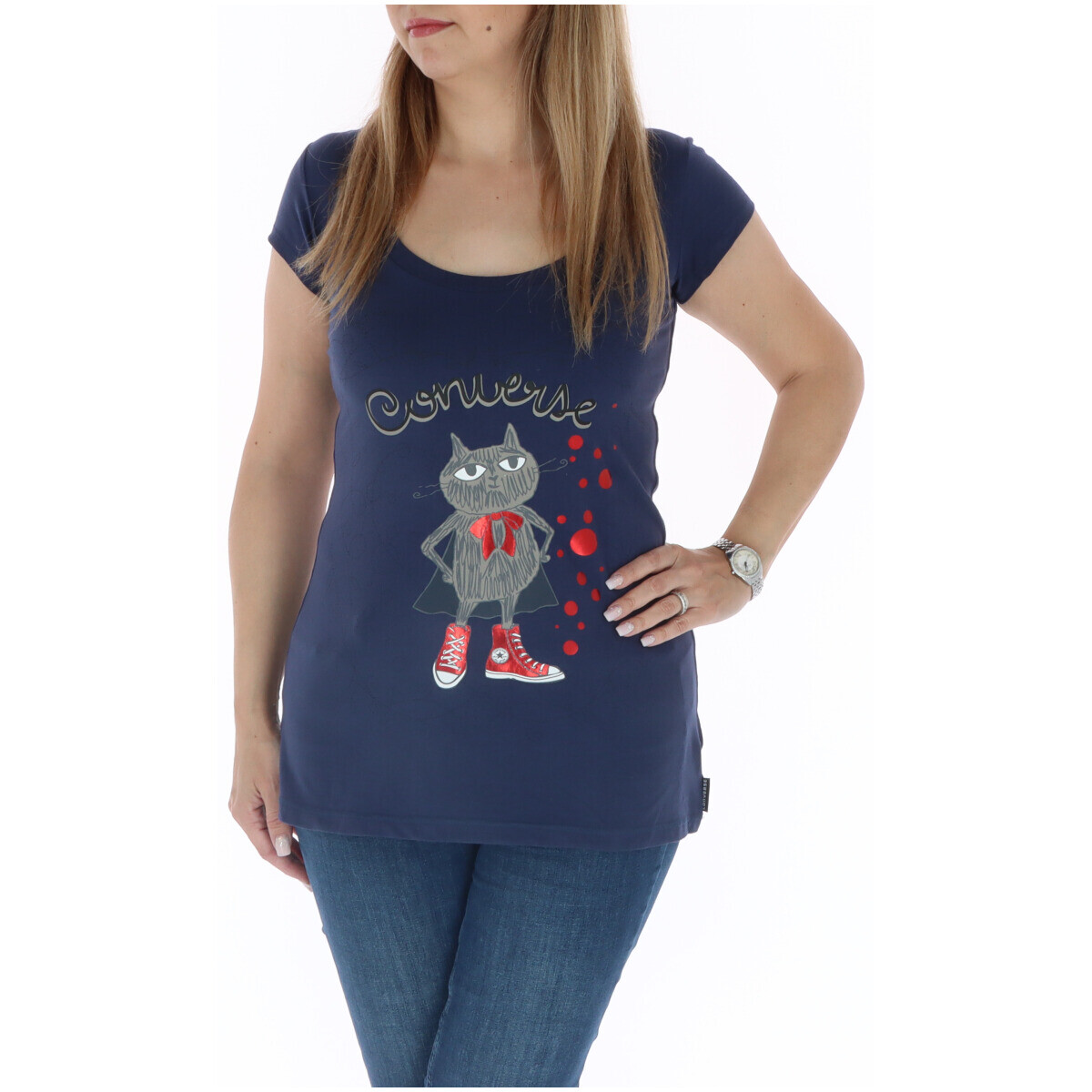 Футболка женская Converse с принтом, синий
Футболка женская Converse с принтом, синий