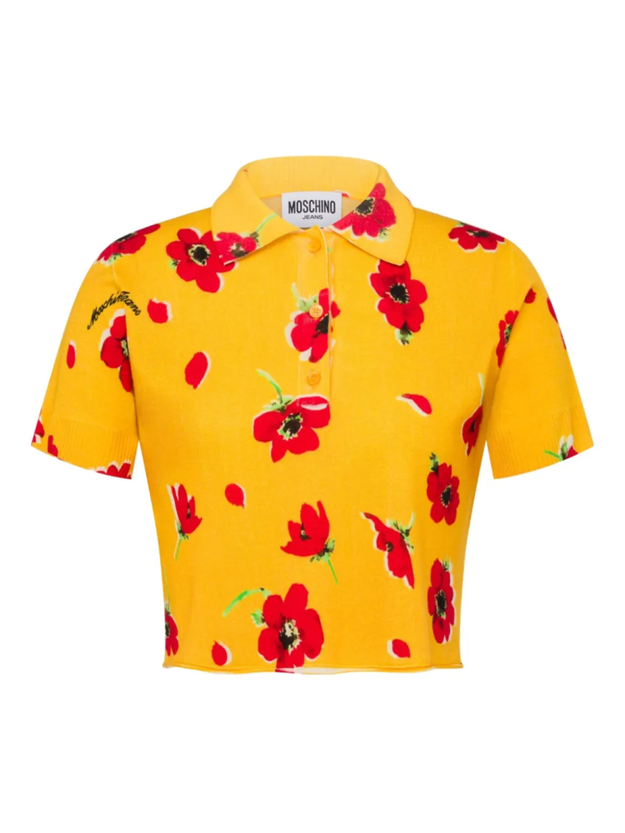 MOSCHINO JEANS укороченная рубашка поло, желтый
MOSCHINO JEANS укороченная рубашка поло, желтый