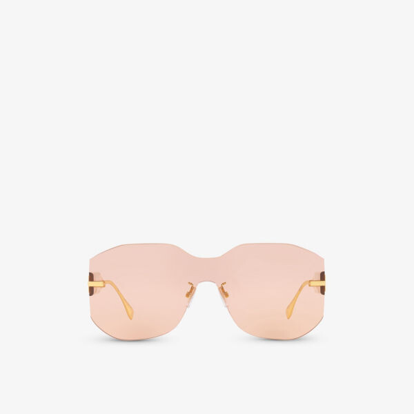 FN000635 FE40067U солнцезащитные очки в металлической прямоугольной оправе с затемненными линзами Fendi, желтый
FN000635 FE40067U солнцезащитные очки в металлической прямоугольной оправе с затемненными линзами Fendi, желтый