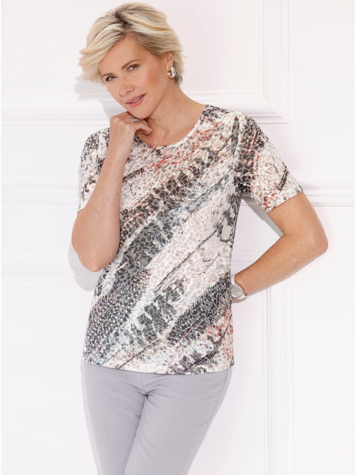 Рубашка с круглым вырезом с принтом цвета экрю WITT WEIDEN
Рубашка с круглым вырезом с принтом цвета экрю WITT WEIDEN