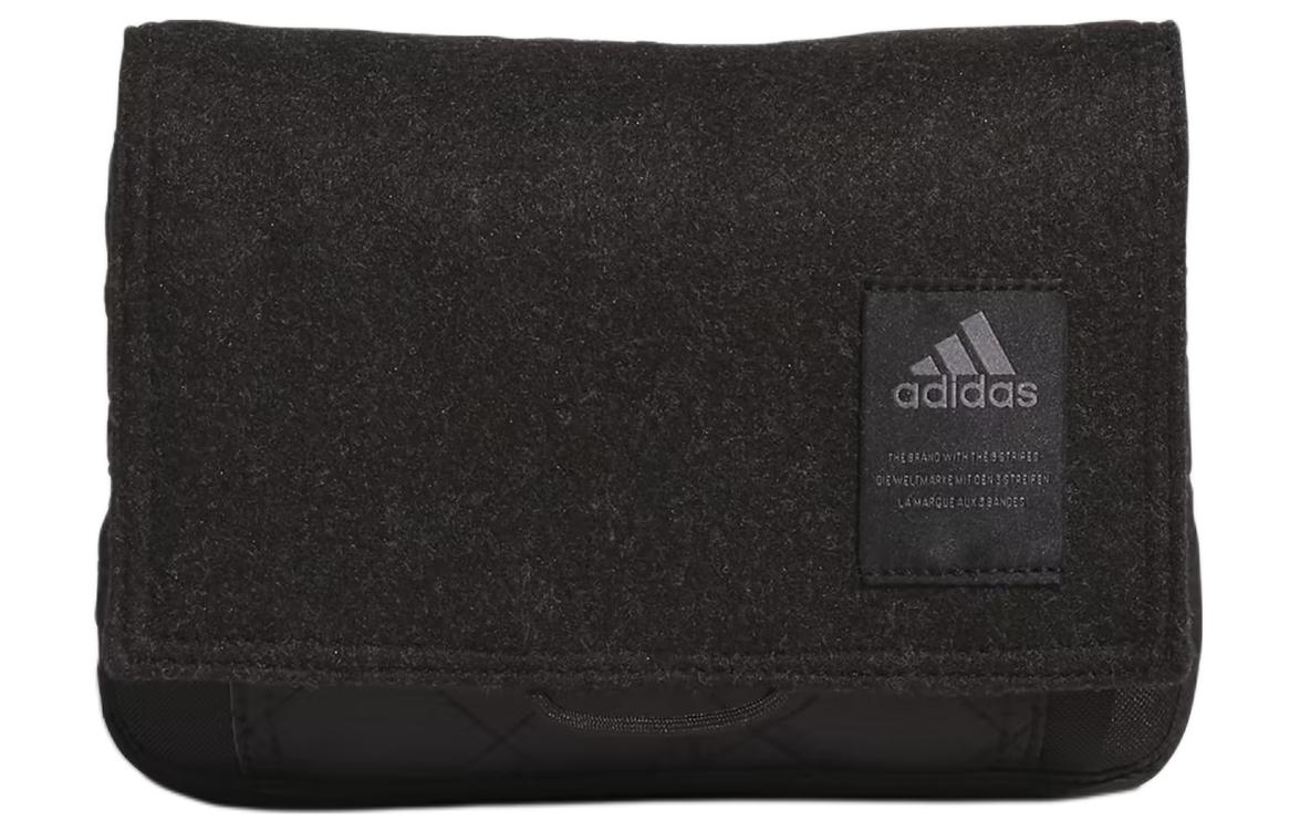 Полиэстеровая наплечная сумка через плечо унисекс черная Adidas
Полиэстеровая наплечная сумка через плечо унисекс черная Adidas