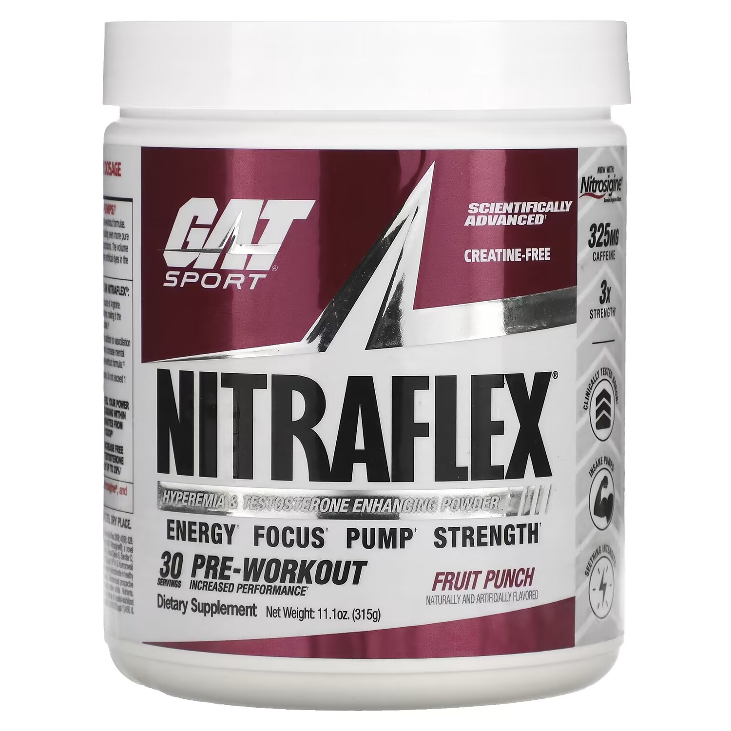 GAT Sport NITRAFLEX Фруктовый пунш 11,1 унций (315 г)
GAT Sport NITRAFLEX Фруктовый пунш 11,1 унций (315 г)