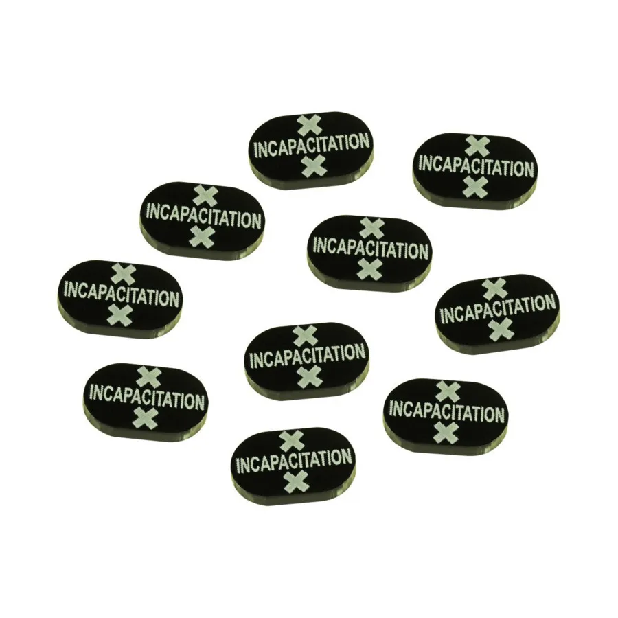 Жетоны недееспособности — черные, Tokens and Templates - Savage Worlds (Litko Aerosystems)
Жетоны недееспособности — черные, Tokens and Templates - Savage Worlds (Litko Aerosystems)