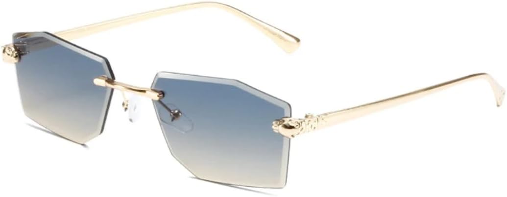 Солнцезащитные очки с защитой UV400 | Без оправы в стиле панк с металлическими шарнирами | Для женщин и мужчин | Для занятий спортом на открытом воздухе и вождения DSVIGF, Gold-greenyellow
Солнцезащитные очки с защитой UV400 | Без оправы в стиле панк с металлическими шарнирами | Для женщин и мужчин | Для занятий спортом на открытом воздухе и вождения DSVIGF, Gold-greenyellow