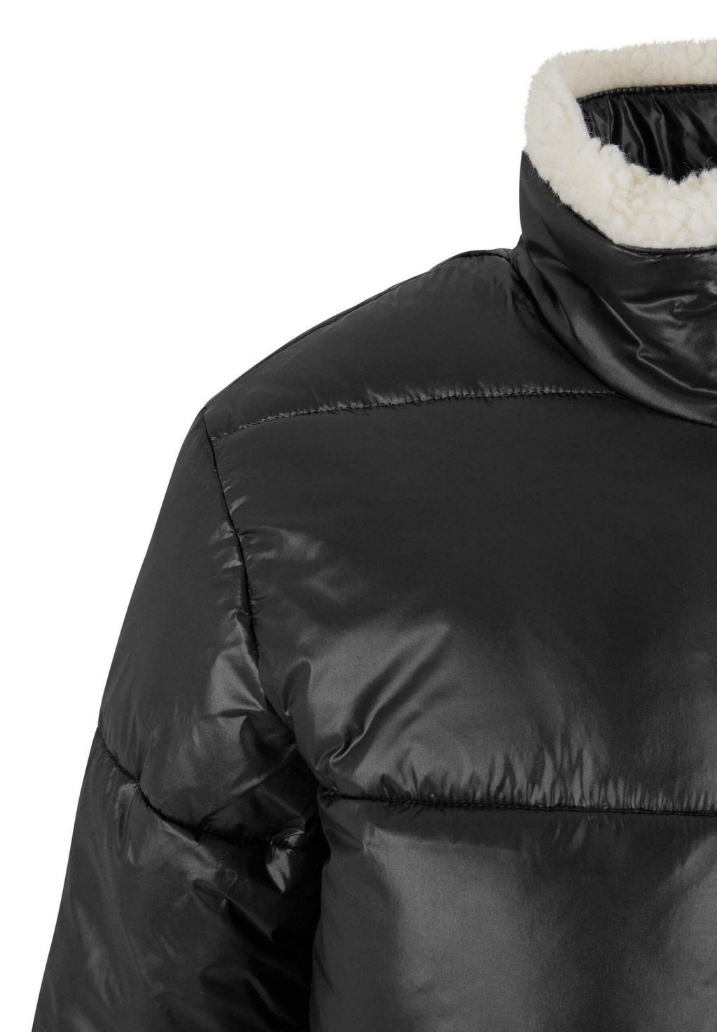 Зимняя куртка SHINY PUFFER Urban Classics, черный 
Зимняя куртка SHINY PUFFER Urban Classics, черный