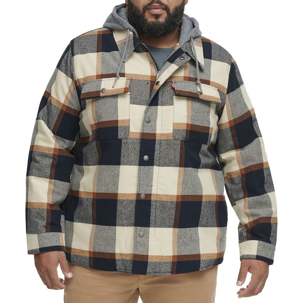 Куртка-рубашка Big & Tall Levi's с капюшоном и подкладкой из шерпы в клетку, цвет Skateboard Plaid
Куртка-рубашка Big & Tall Levi's с капюшоном и подкладкой из шерпы в клетку, цвет Skateboard Plaid