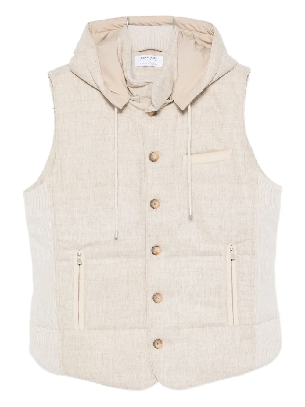 Жилет на молнии с капюшоном Gran Sasso, нейтральный
Жилет на молнии с капюшоном Gran Sasso, нейтральный