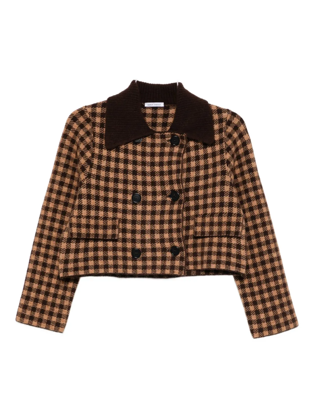 Двубортный пиджак в клетку Lebor Gabala, коричневый
Двубортный пиджак в клетку Lebor Gabala, коричневый