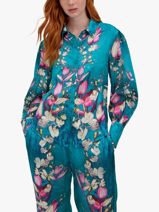 Лоран сатиновая блузка с цветочным принтом Raishma, Blue
Лоран сатиновая блузка с цветочным принтом Raishma, Blue