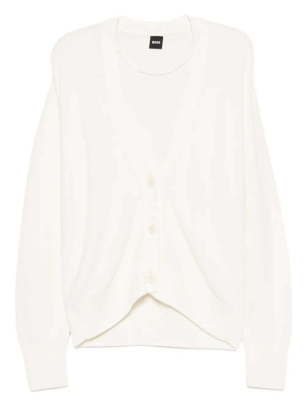 Кардиган на пуговицах BOSS, белый
Кардиган на пуговицах BOSS, белый
