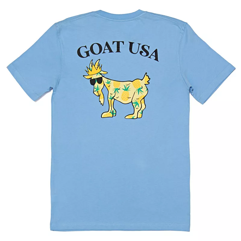 Молодёжная футболка GOAT USA с ананасом, цвет Carolina Blue
Молодёжная футболка GOAT USA с ананасом, цвет Carolina Blue