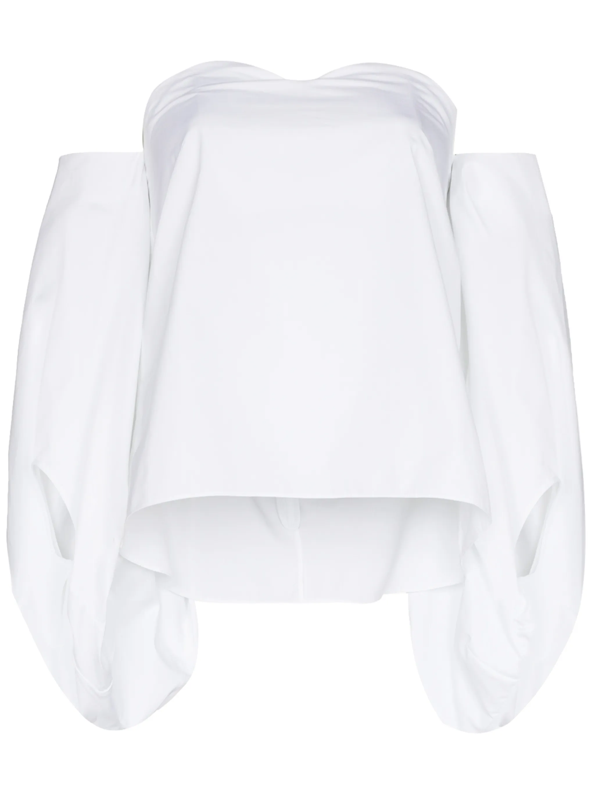 Блузка с объемными рукавами и открытыми плечами Rosie Assoulin, белый
Блузка с объемными рукавами и открытыми плечами Rosie Assoulin, белый