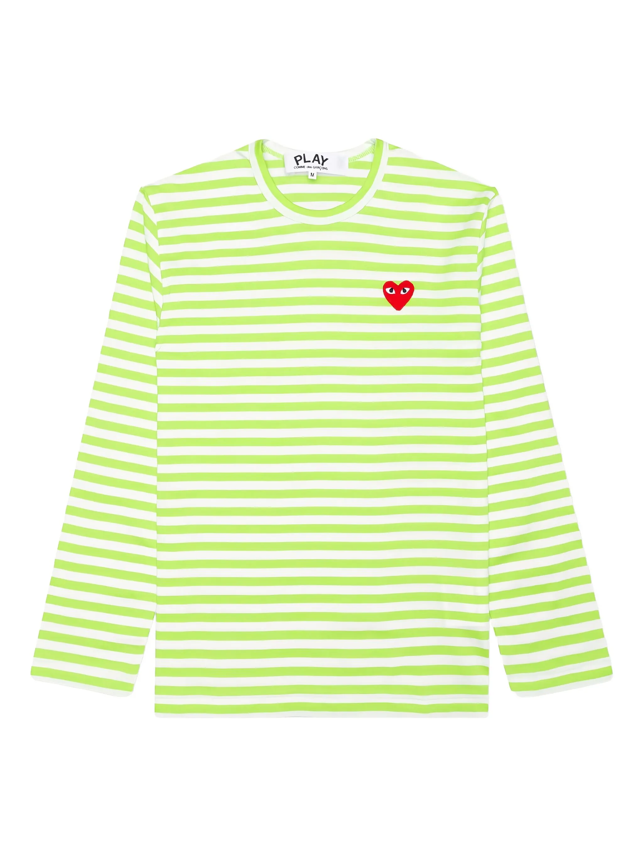 Полосатая футболка с длинными рукавами и логотипом Comme Des Garçons Play, зеленый
Полосатая футболка с длинными рукавами и логотипом Comme Des Garçons Play, зеленый