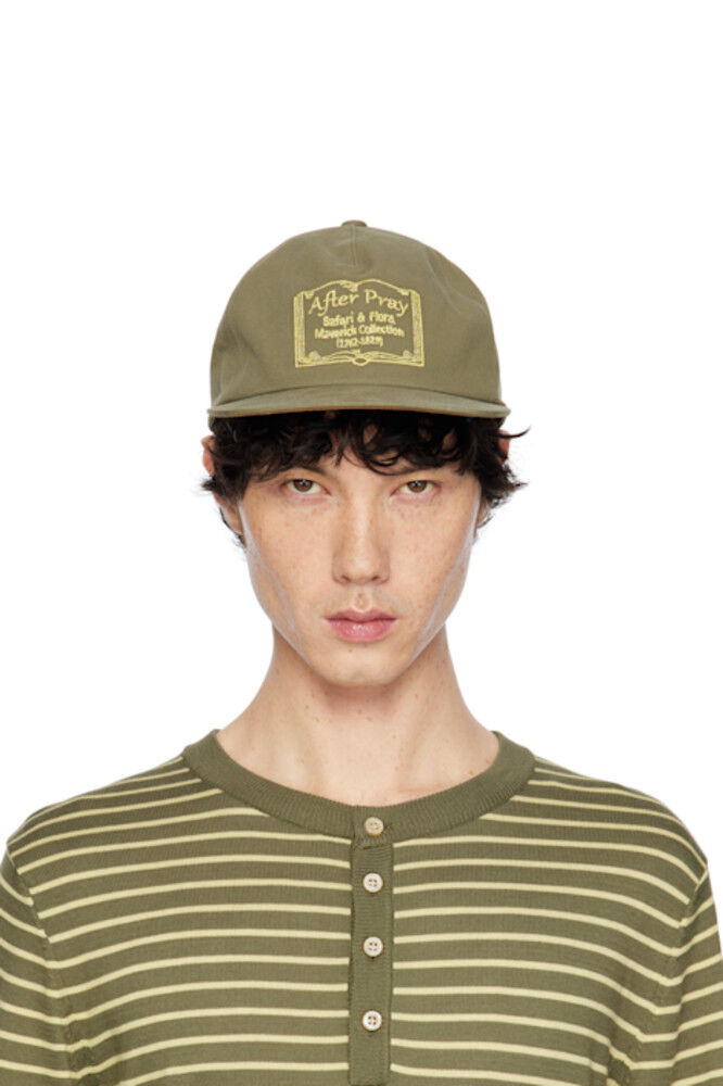 Бейсболка цвета хаки с вышивкой Flora AFTER PRAY
Бейсболка цвета хаки с вышивкой Flora AFTER PRAY