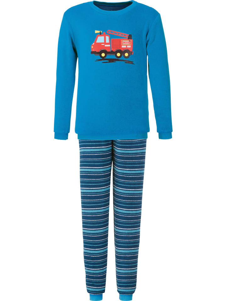 Erwin Müller Детская пижама из махровой ткани синего цвета
Erwin Müller Детская пижама из махровой ткани синего цвета