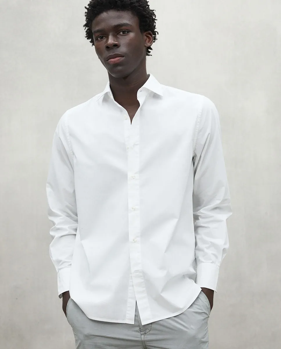 Мужская однотонная рубашка с длинными рукавами и застежкой на пуговицы на манжетах Ecoalf, белый
Мужская однотонная рубашка с длинными рукавами и застежкой на пуговицы на манжетах Ecoalf, белый