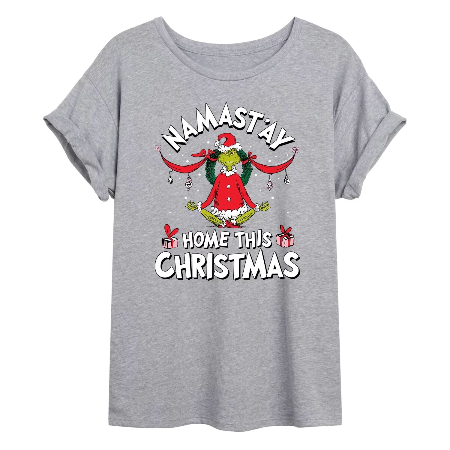 Размерная футболка с рисунком Доктора Сьюза для юниоров The Grinch Namast'ay Home This Christmas Licensed Character
Размерная футболка с рисунком Доктора Сьюза для юниоров The Grinch Namast'ay Home This Christmas Licensed Character