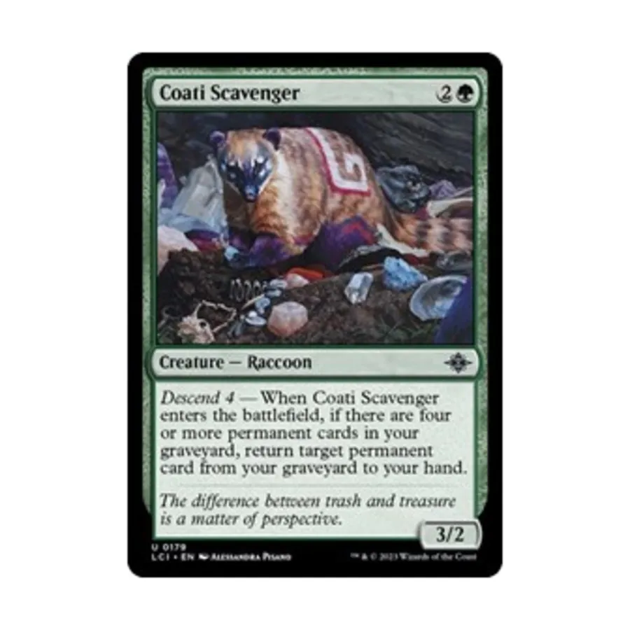 CCG Коати Мусорщик (U), MTG - The Lost Caverns of Ixalan
CCG Коати Мусорщик (U), MTG - The Lost Caverns of Ixalan
