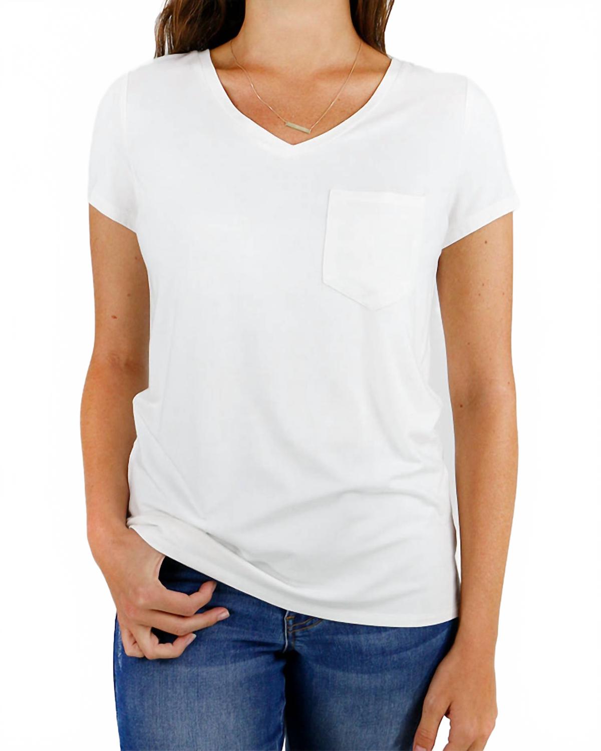 Футболка True Fit Perfect Pocket цвета слоновой кости с карманом Grace and Lace
Футболка True Fit Perfect Pocket цвета слоновой кости с карманом Grace and Lace