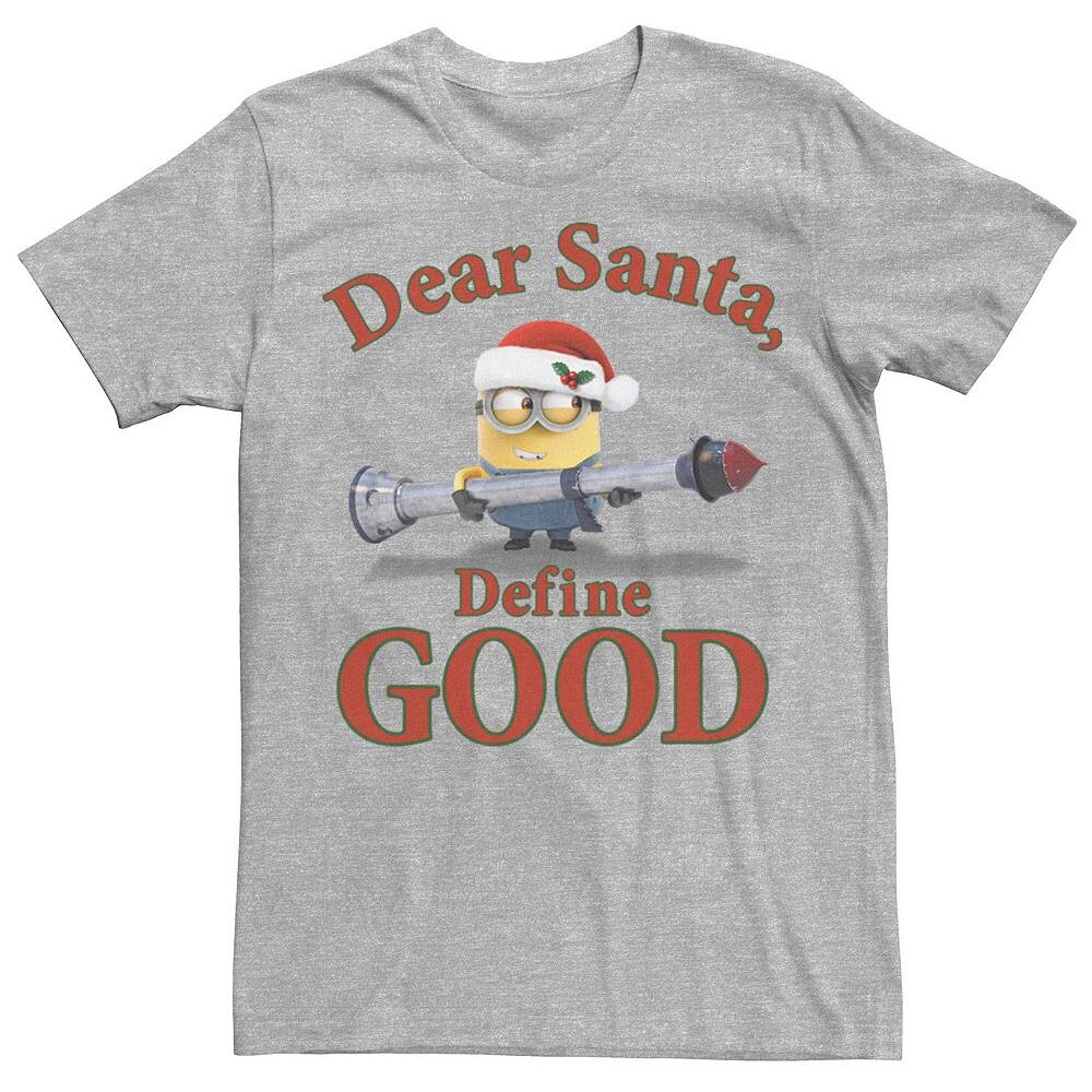 Мужская футболка Despicable Me Minions Dear Santa Define Good Tee Licensed Character, цвет Athletic Heather
Мужская футболка Despicable Me Minions Dear Santa Define Good Tee Licensed Character, цвет Athletic Heather