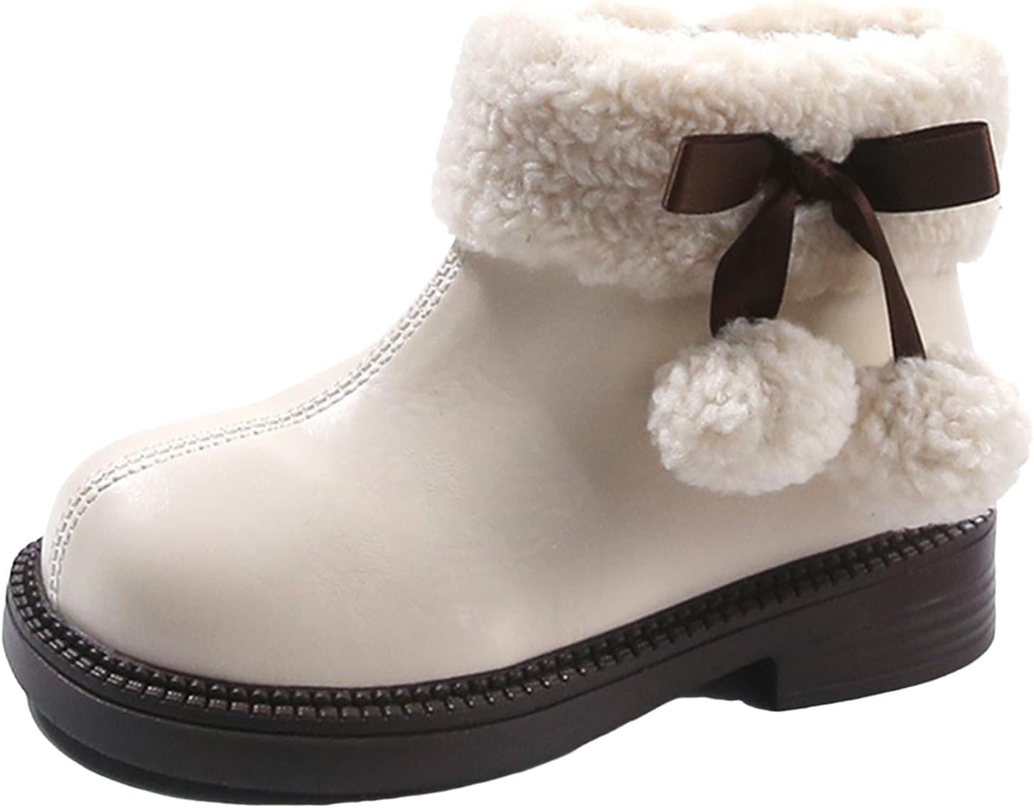 Детские ботинки IWIHMIV для девочек, сандалии с высокой щиколоткой, удобные, с плюшевой подкладкой, толстая подошва, бантик, кожаные короткие ботинки, White
Детские ботинки IWIHMIV для девочек, сандалии с высокой щиколоткой, удобные, с плюшевой подкладкой, толстая подошва, бантик, кожаные короткие ботинки, White