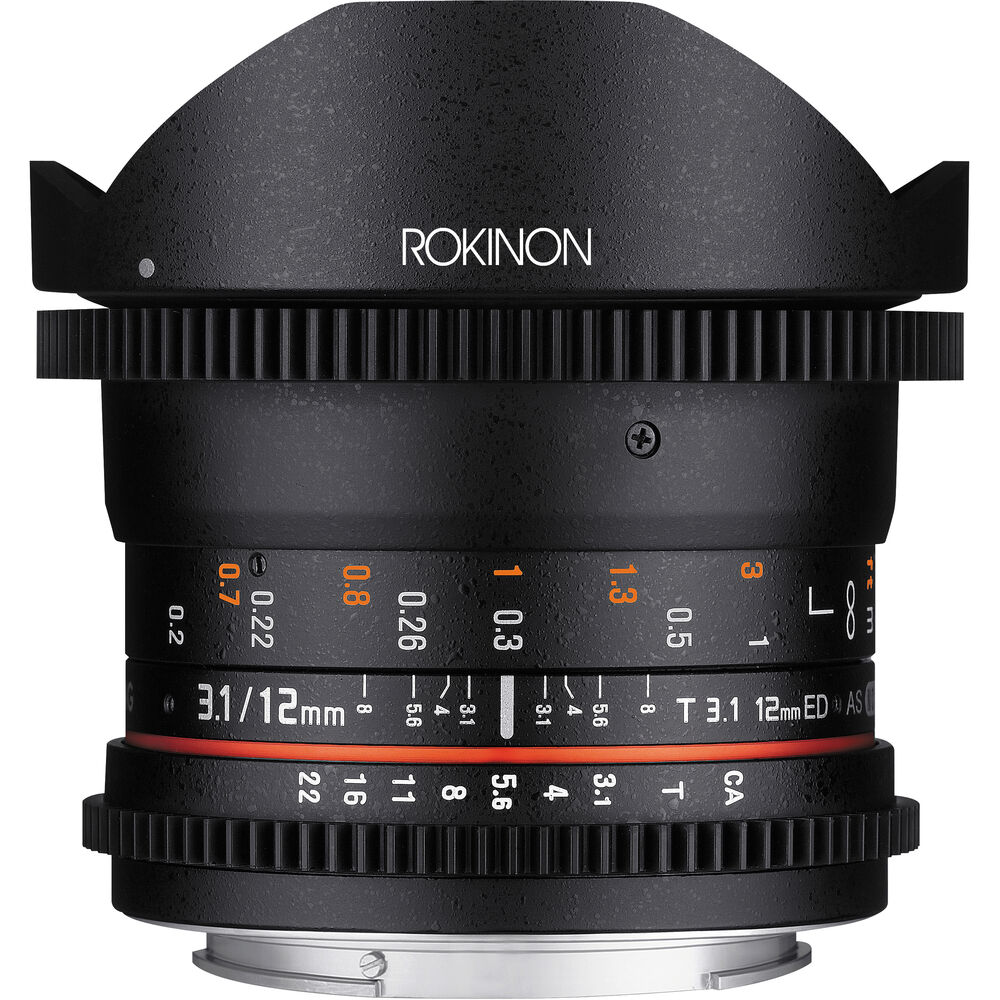 Объектив Rokinon 12mm T3.1 ED AS IF NCS UMC Cine DS Fisheye для крепления Sony E
Объектив Rokinon 12mm T3.1 ED AS IF NCS UMC Cine DS Fisheye для крепления Sony E