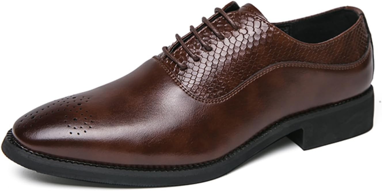 Мужские стильные кожаные броги, классические туфли с крыльями, выполненные с высоким мастерством, идеально подходят для делового стиля Khwfjas, коричневый
Мужские стильные кожаные броги, классические туфли с крыльями, выполненные с высоким мастерством, идеально подходят для делового стиля Khwfjas, коричневый