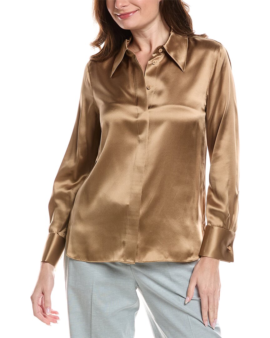 Шелковая блузка с французскими манжетами Lafayette 148 New York Lafayette 148 New York, коричневый
Шелковая блузка с французскими манжетами Lafayette 148 New York Lafayette 148 New York, коричневый