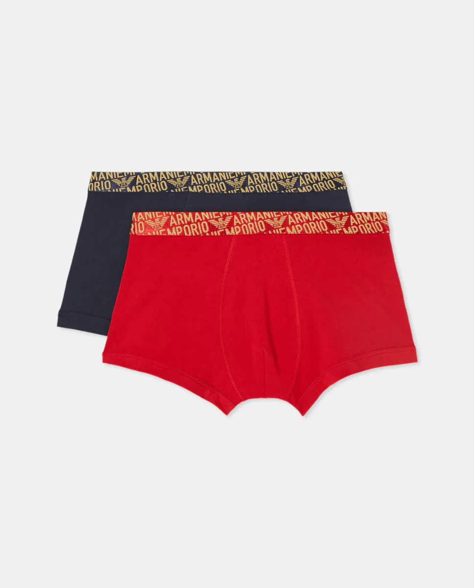 Упаковка из двух мужских хлопковых трусов-боксеров Armani, мультиколор
Упаковка из двух мужских хлопковых трусов-боксеров Armani, мультиколор